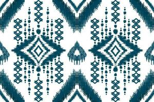 schön Zahl Stammes- afrikanisch Ikat nahtlos Muster traditionell auf Weiß Hintergrund.aztec Stil Stickerei, abstrakt, Vektor illustration.design zum Textur, Stoff, Kleidung, Verpackung, Teppich, Druck.
