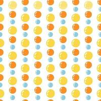 nahtlos Muster von Hand gezeichnet Gekritzel Luftblasen auf isoliert Hintergrund. Design zum Feierlichkeiten, Scrapbooking, Textil, Zuhause und Kindergarten Dekor, Papier Handwerk. vektor
