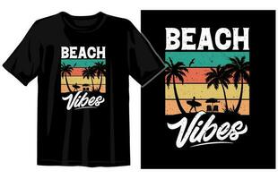 Sommer- Jahrgang T-Shirt Design, Sommer- Tee Design Vektor, Sommer- Strand Ferien t Hemden, Sommer- Surfen t Hemd vektor