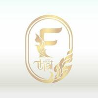 Logo Design thailändisch Kunst Stil vektor