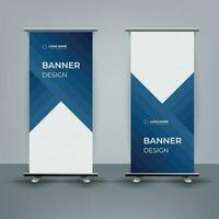 modern rollen oben Banner Vorlage, standee Vorlage, x-Banner Vorlage, Flagge Banner. Vertikale, abstrakt Hintergrund, ziehen oben Design, modern X-Banner, Rechteck Größe. vektor