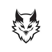 Wolf Vektor Logo, Wolf Illustration, Wolf schwarz Logo, Tier Logo, Vektor Logo