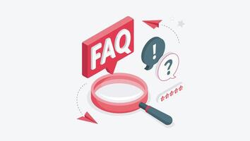 FAQs Design Illustration vektor