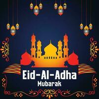 eid al Adha mubarak islamic elegant kreativ vektor design,