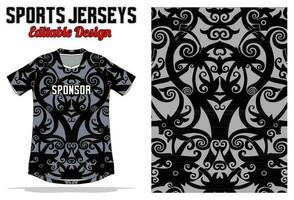 abstrakt Hintergrund Jersey Design zum Sport Uniform vektor