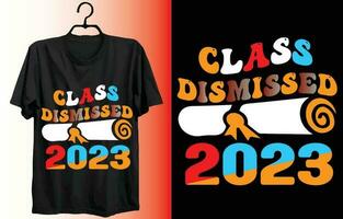 Klasse entlassen 2023 meine Neu und einzigartig Design zum T-Shirt, Karten, Rahmen Kunstwerk, Telefon Fälle, Taschen, Tassen, Aufkleber, Becher, drucken usw. vektor