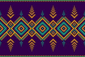 schön ethnisch Muster Kunst. geometrisch ethnisch nahtlos Muster im Stammes-, Volk Stickerei, und Mexikaner Stil. vektor