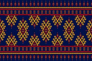 Teppich ethnisch Ikat Muster Kunst. aztekisch ethnisch nahtlos Muster im Stamm. Mexikaner Stil. vektor