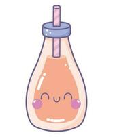 kawaii Flasche Design vektor