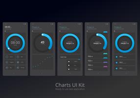 Karten-UI-Kit Mobiles Element-Set