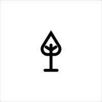 Baum Wachstum Symbol Zeichen Symbol Vektor Illustration auf Weiß Hintergrund