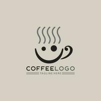 Kaffeetasse-Logo-Vorlage vektor