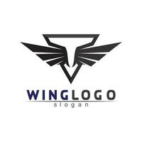 Falcon Wings Logo Vorlage Vektor Icon Logo Design App