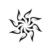 stam etnisk tatuering ikon vektorillustration designlogotyp vektor