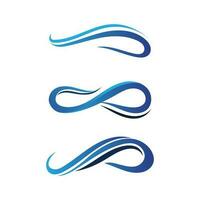 Wellen Strand Logo und Symbole Vorlage Symbole App vektor