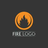 Feuer-Logo-Design-Vektor vektor