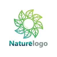 Blatt-Logo-Design-Vektor für Natursymbol-Vorlage editierbar, grünes Blatt-Logo-Ökologie-Naturelement-Vektorsymbol. vektor