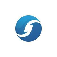 Wellen blau Strand Logo und Symbole Vorlage Symbole App vektor