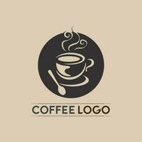 Kaffeetasse-Logo-Vorlage vektor