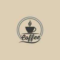 Kaffeetasse-Logo-Vorlage vektor