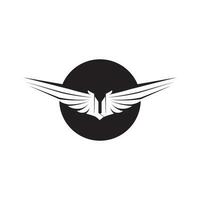 Falcon Wings Logo Vorlage Vektor Icon Logo Design App