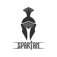 spartansk och gladiator hjälm logotyp ikon mönster vektor