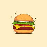 köstlich Burger Vektor Illustration