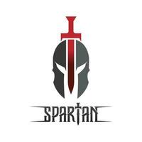 spartansk och gladiator hjälm logotyp ikon mönster vektor