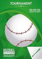 Baseball-Sportplakat mit Ball vektor