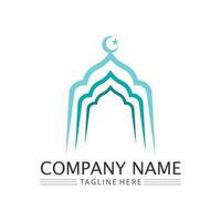 islamic ikon och Ramadhan logotyp design vektor grafisk tecken