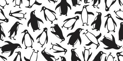 Pinguin nahtlos Muster Vektor Karikatur Bär Polar- Lachs Fisch Vogel Schal isoliert Fliese Hintergrund wiederholen Hintergrund Gekritzel Illustration