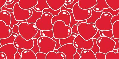 Herz nahtlos Muster Vektor Valentinstag Geschenk wickeln Papier Fliese Hintergrund wiederholen Hintergrund Schal isoliert