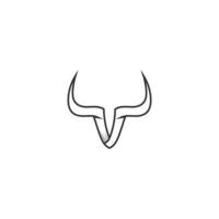 bull buffalo head ko djur maskot logo design vektor för sport horn buffalo djur däggdjur huvud logo vilda matador