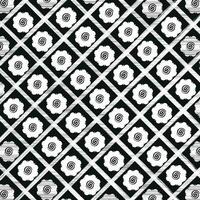 bunga terung Muster Borneo iban Dayak traditionell Kunst schwarz und Weiß Hintergrund vektor