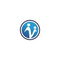Menschen kümmern sich um Erfolg Gesundheit Leben Logo Vorlage Symbole und Community-Gruppe vektor
