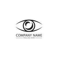 Auge Symbol und Vision Design Logo isoliert Zeichen Symbol Vektor Intuition und Spiritualität