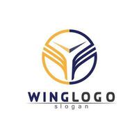 Falcon Wings Logo Vorlage Vektor Icon Logo Design App