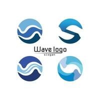 vågor strand logotyp och symboler mall ikoner app vektor