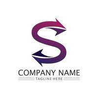 Business Corporate Letter s Logo-Design-Vektor. vektor