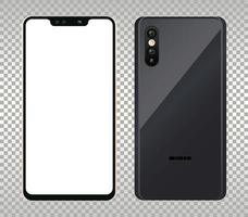 zwei Mockup-Smartphones Geräte-Symbole vektor