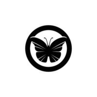 Vektor Schmetterling konzeptionelle einfache bunte Ikone Logo Vektor Tier Insekt