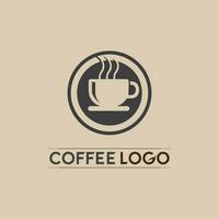 Kaffeetasse-Logo-Vorlage vektor