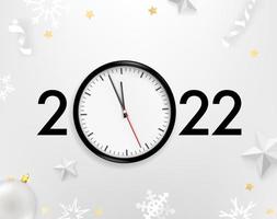 2022 Neujahrsgrußkarte vektor