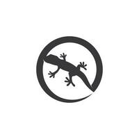 Tiervektor Eidechse Salamander Gecko Krokodil und Reptilien Design Logo vektor