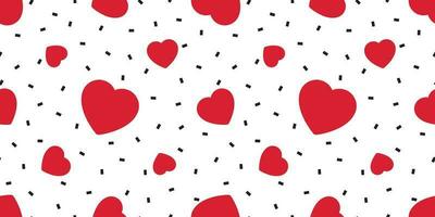 Herz nahtlos Muster Valentinstag Vektor Geschenk wickeln Papier Schal isoliert wiederholen Hintergrund Fliese Hintergrund Illustration