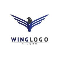 Falcon Wings Logo Vorlage Vektor Icon Logo Design App