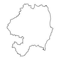 grevskap wicklow Karta, administrativ län av irland. vektor illustration.