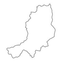 mitten ulster Karta, administrativ distrikt av nordlig irland. vektor illustration.