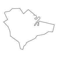belfast Karta, administrativ distrikt av nordlig irland. vektor illustration.
