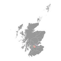 norr lanarkshire Karta, råd område av Skottland. vektor illustration.